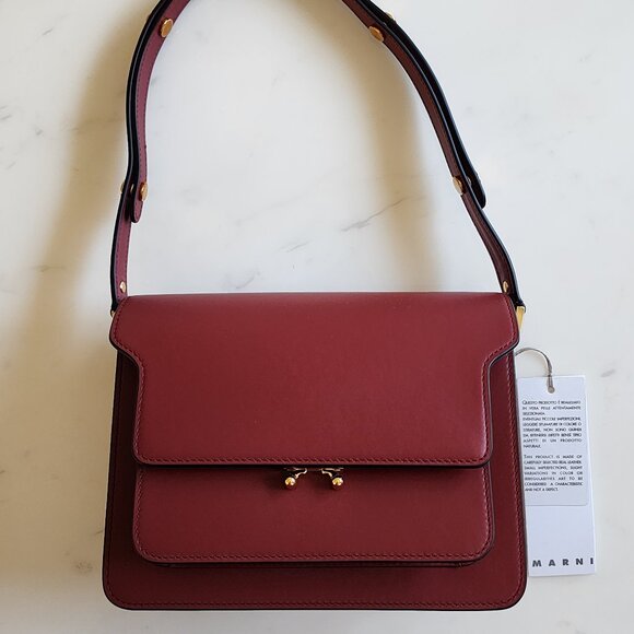 BNWT–Slightly Imperfect [MARNI TRUNK BAG CALF SKIN MEDIUM](#209) - Picture 4 of 16